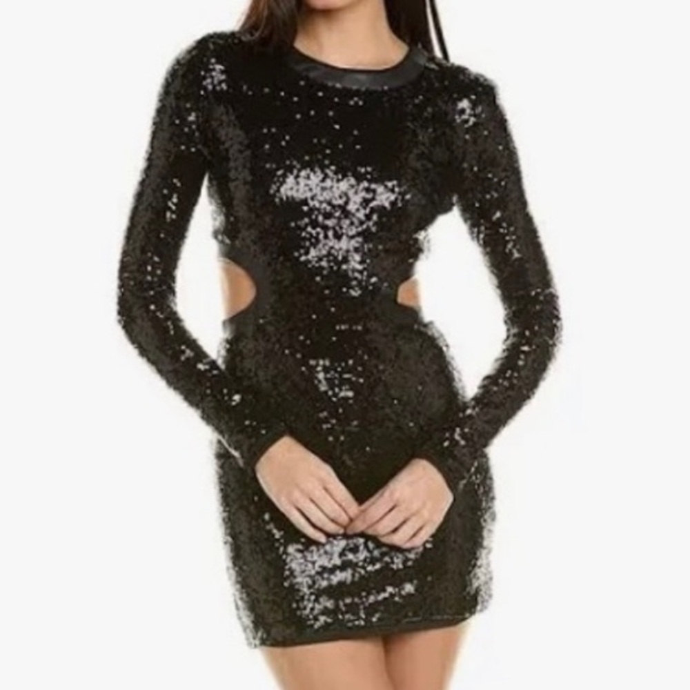 STAUD 
Dolce Sequin Cutout‎ Minidress size XL